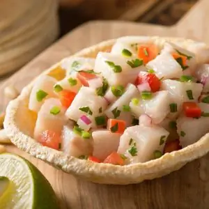 Ceviche com Peixe