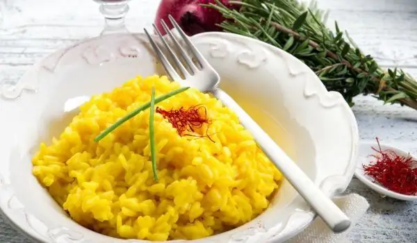 risotto dengan safron