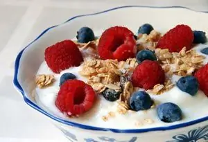 Muesli with fruit